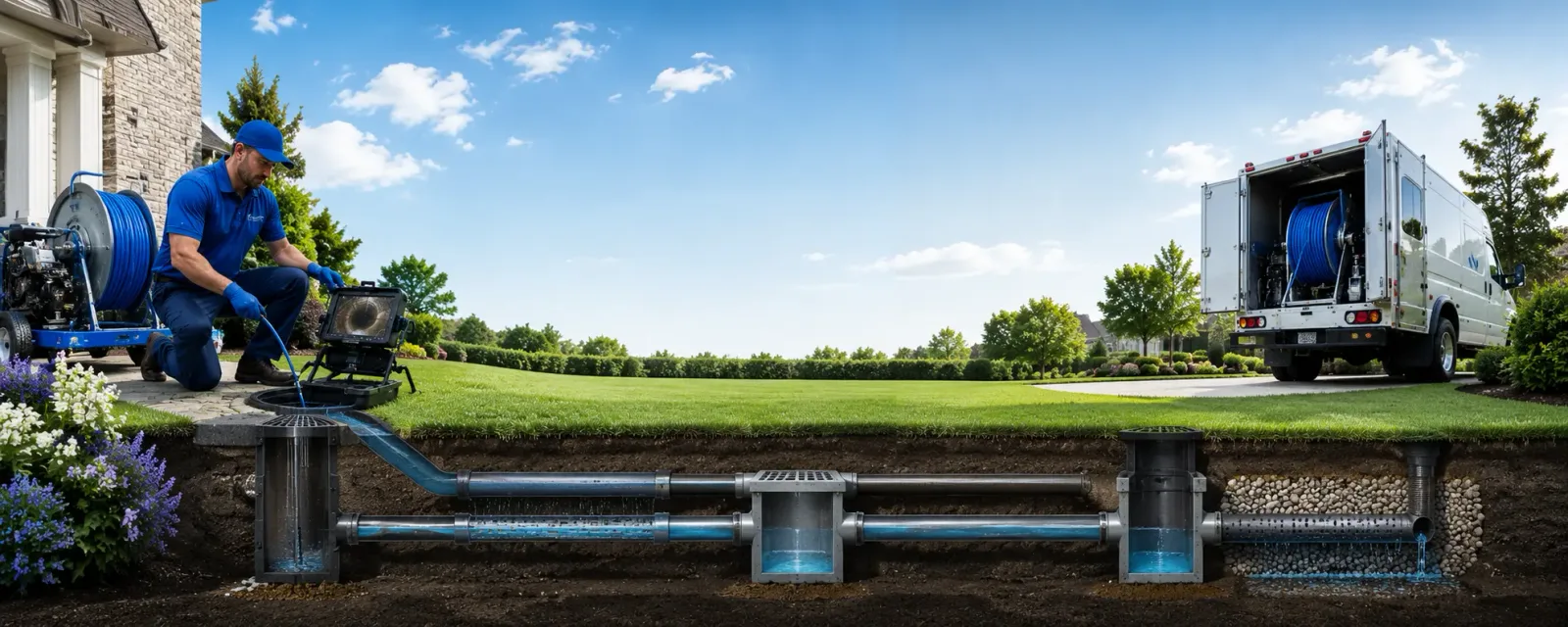 Outdoor drain cleaning information for Bracey, VA